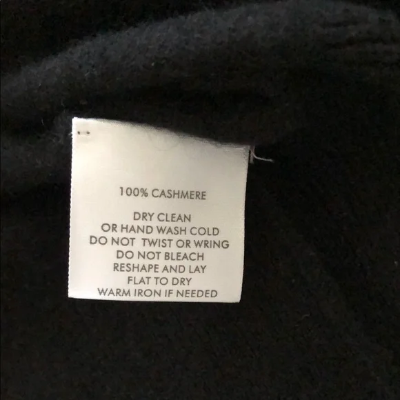 White + Warren Cashmere Black Open cardigan sweater - Picture 4 of 5